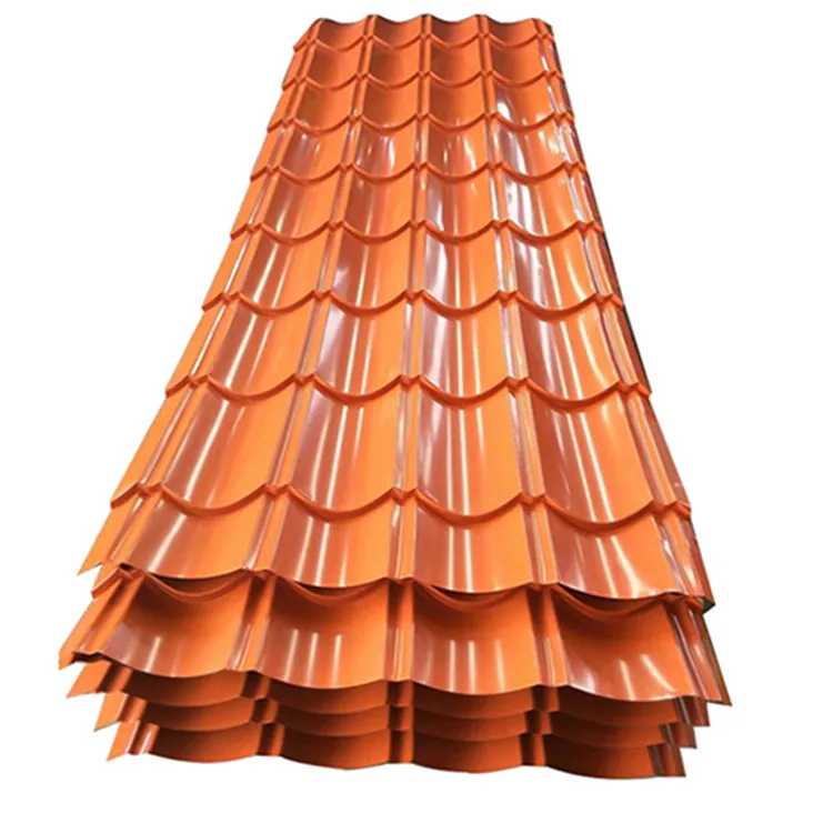 Galvanized PPGI Steel Plate Construction Corrugated Steel Sheet Tiles House Decoration JIS ASTM DIN AISI BS Cutting Welding 700 mm ~ 900 mm