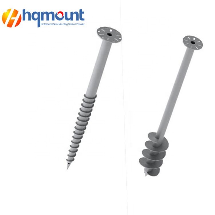 Q235 Manufacture Steel Galvanized Ground Screw Solar Ground System with Ground Anchor