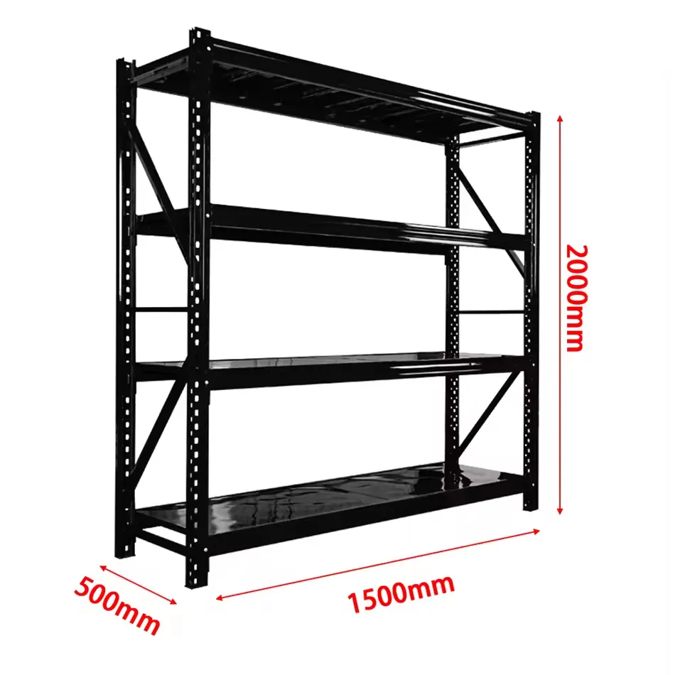 Sanyang Light Duty Shelves Multi-Tier Adjustable Warehouse Metal Storage Racks Industrial Shelving for Sale Add layer+1200mm+100kg