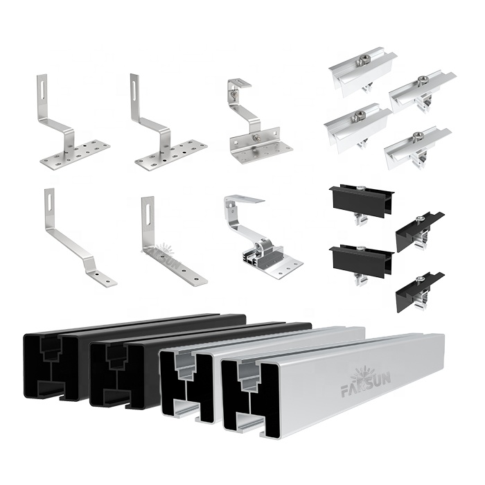 FarSun Power System Bracket Tile Roof Solar Mounting Adjustable Roof Hook