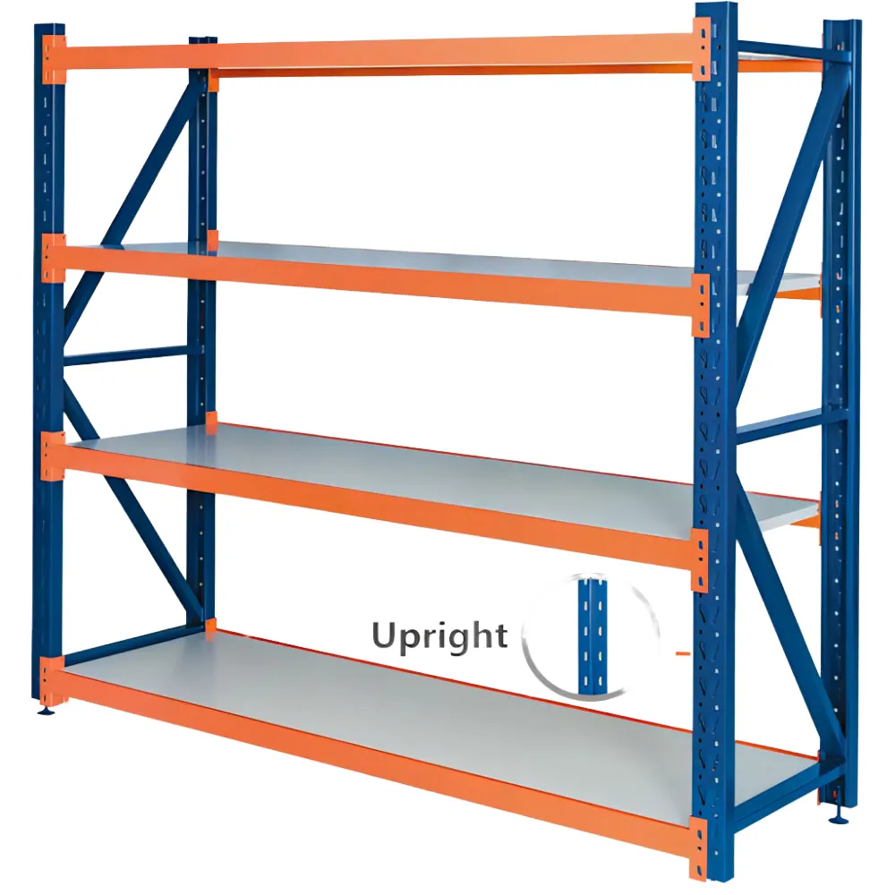 Superior Quality 4-Layer Metal Boltless Rack Shelf for Warehouse Storage Medium Duty with Corrosion Protection Add layer+1200mm+300kg