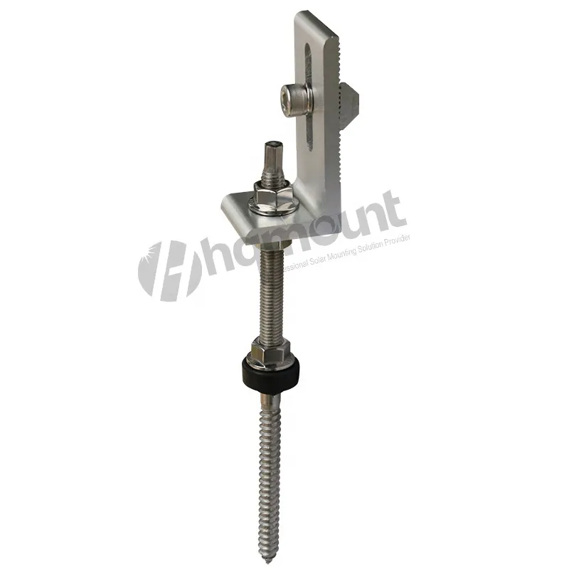 HQ M10*200 Wooden Thread Purlin Solar Roof Hanger Bolt SS304 DIN88149 Standard Plain Finish for Solar Panel Mounting System