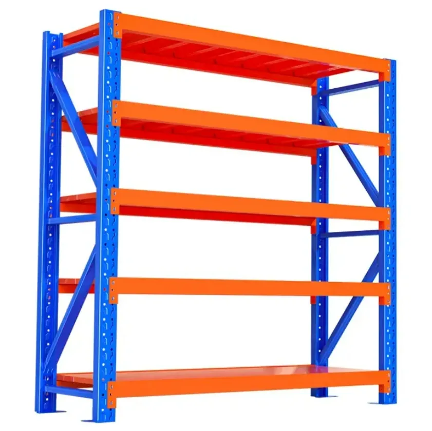 Light Duty Industrial Steel Storage Racking 5 Layer Boltless Strong Load Capacity Beam Type Stackable Racks Add layer+1200mm+100kg