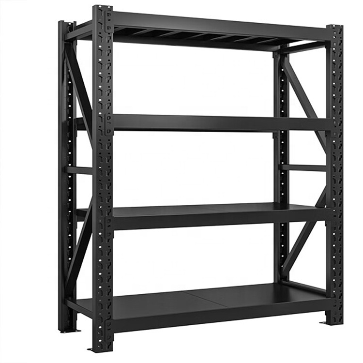 Warehouse Racking 4 Tiers Load Capacity 150kg Adjustable Metal Steel Racking Warehouse Storage Pallet Racking
