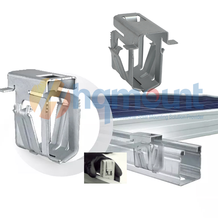 South Africa Framed PV Solar Modules Anti Theft Clamp Quick Installation