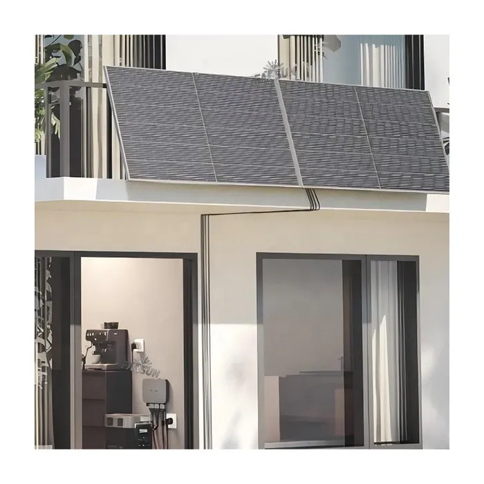 FarSun Solar Racking Rooftop Aluminum Adjustable Solar Solar Balcony System 0-45 Degree Adjustable+Al6005-T5 & SUS304+BIPV Mounting