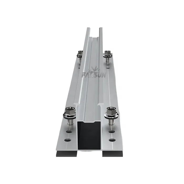 FarSun Solar Panel Roof Mounting System Aluminium Mini Short Rail Roof Mounting+0-45°+AL6005-T5&SUS410