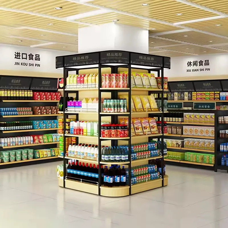Manufacturer Supermarket Shelving Rack Cold Rolled Steel Freestanding Corrosion Protection Adjustable Quick Installation 3-Year