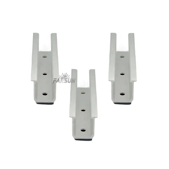 FarSun Mounting Solar Aluminium Railless Mini Rail Aluminum Roof Mounting+0-45°+Aluminum Alloy