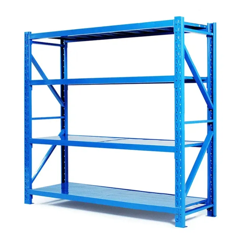 4 Tier Adjustable Light Duty Shelving Thickened Steel Industrial Electrostatic Powder Coated Anti-corrosion Pallet Racking CE Add layer+1200mm+100kg