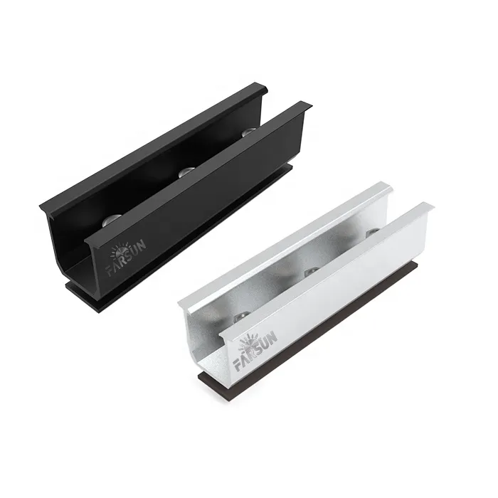 FarSun Solar Panel Mountain Aluminum Rail for PV Brackets System Roof Mounting+0-45°+Aluminum Alloy