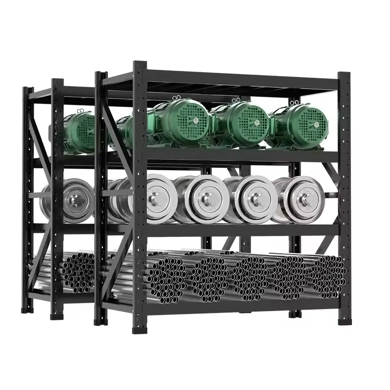 Factory Manufacturing 5-Tier Steel Warehouse Storage Racks 4-Tier Metal Shelves for Efficient Storage Solution Add layer+1200mm+400 kg