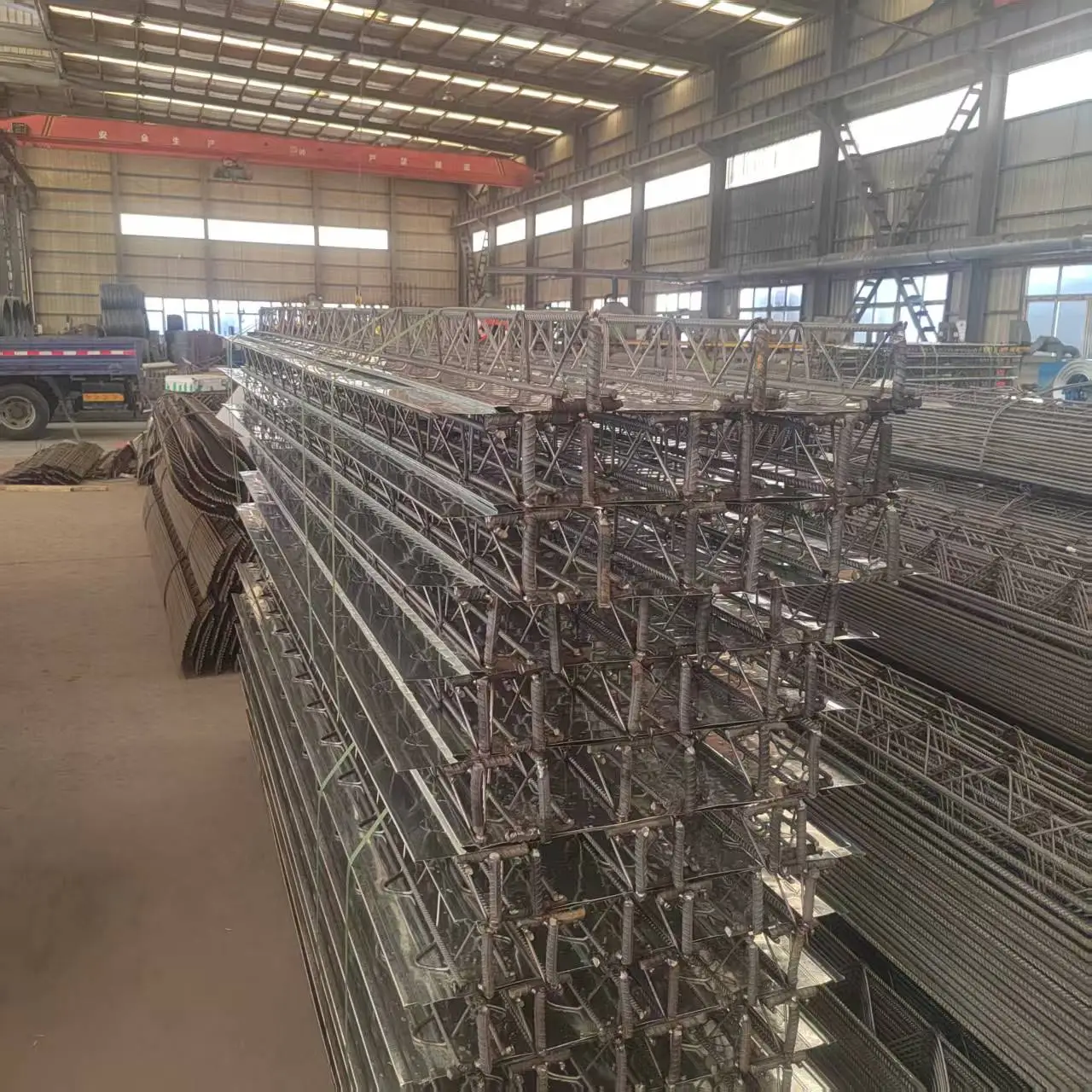 High Quality Corrugated Galvanized Steel Slab Custom Cut From China Factory for Industrial Building's Truss Floor Steel-Bars
