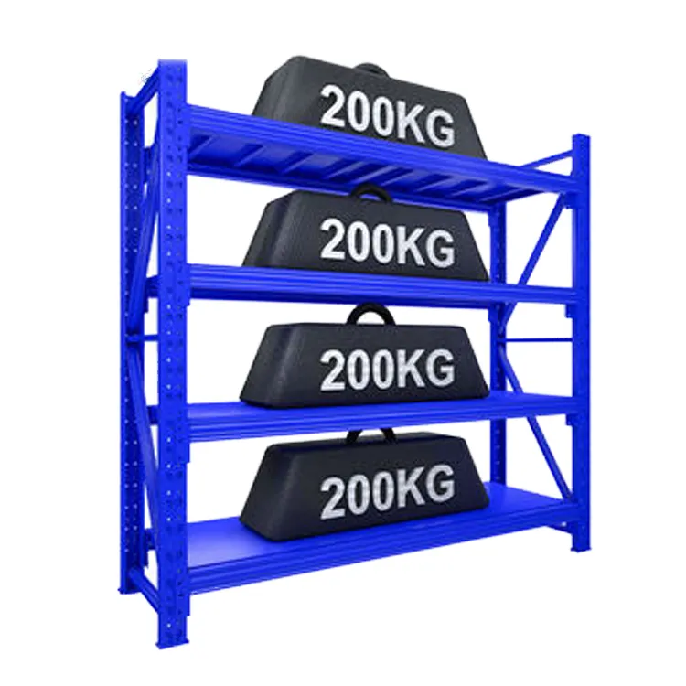200kg Load-Bearing Powder Coated Corrosion-Resistant Metal Steel Storage Shelves 5 Layer Light Weight Shelving Racks Add layer+3000mm+150 kg