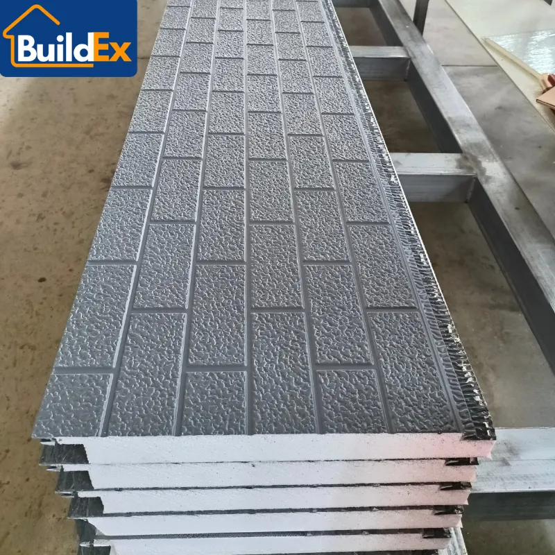Metal Carved Wall Panels PU Foam Sandwich Insulated Exterior Wall Cladding for Building Facade Decoration Material