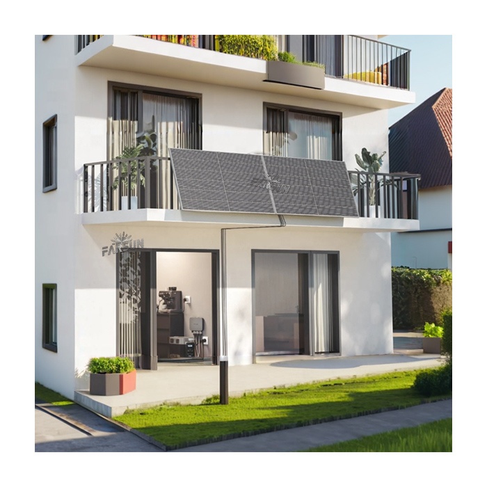 FarSun Europe Tilt Angle Balcony Power Station Bracket Mount Balcony for 2 Solar Module