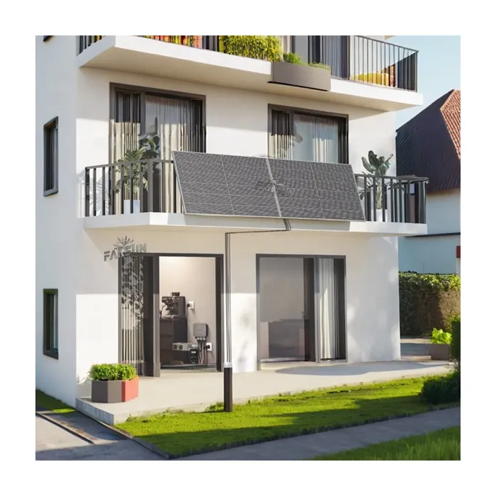 FarSun Europe Tilt Angle Balcony Power Station Bracket Mount Balcony for 2 Solar Module
