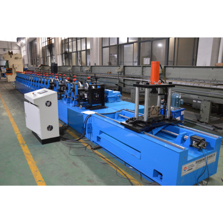Fully Automatic Warehouse Shelving Racking Roll Forming Machine, Shelf Storage Upright Column Roll Forming Machine