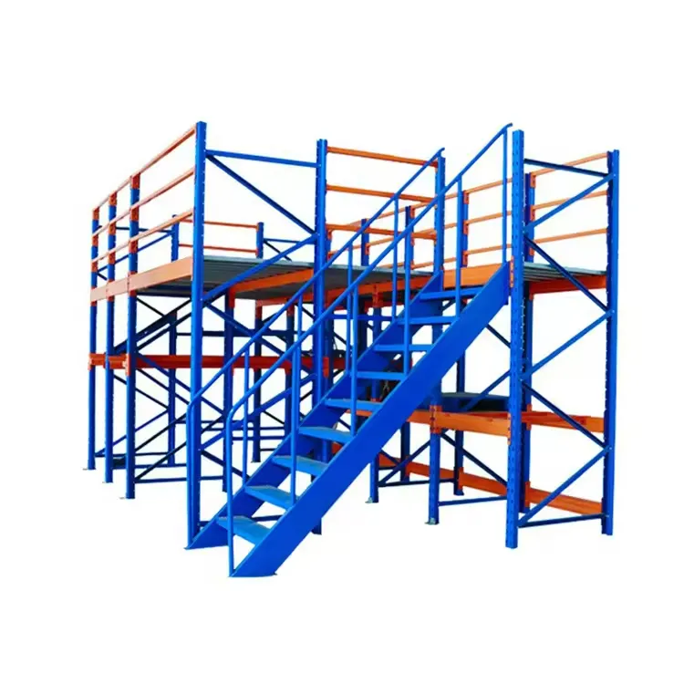 1 2 3T Warehouse Racks Heavy Duty Mezzanine 12345 Square Meter Steel Platform Mezzanine Second Floor Racking System chat me get it+chat me get it+1500 kg