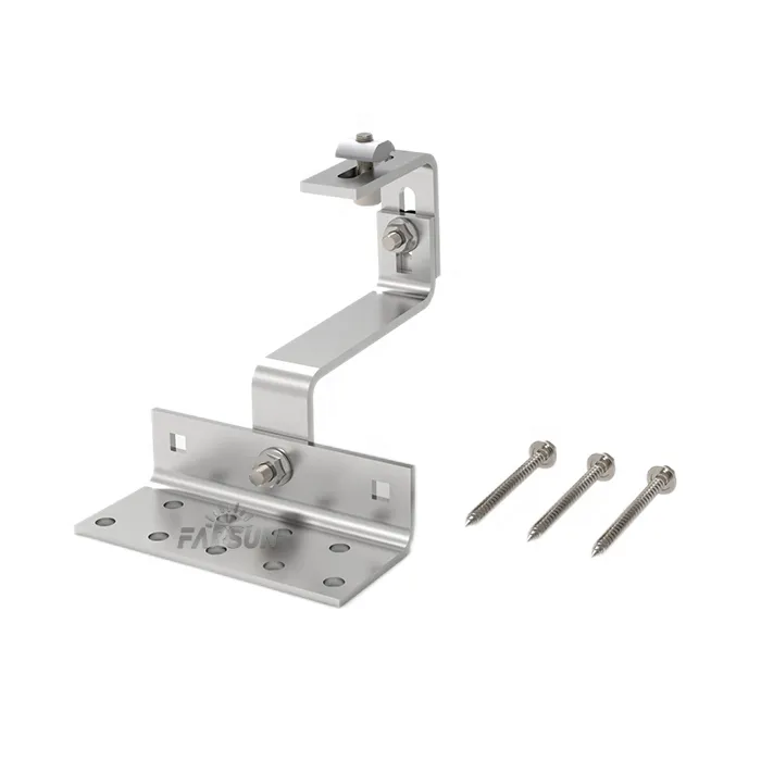 FarSun Solar Roof Hook Mount System Tile Hook Roof Mounting+0-60°+SUS304 & AL6005-T5