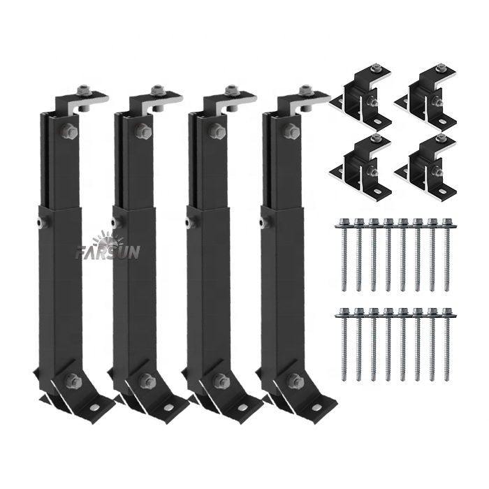 FarSun Factory Aluminium Adjustable Triangle Racks for Flat Roof Mounting RV