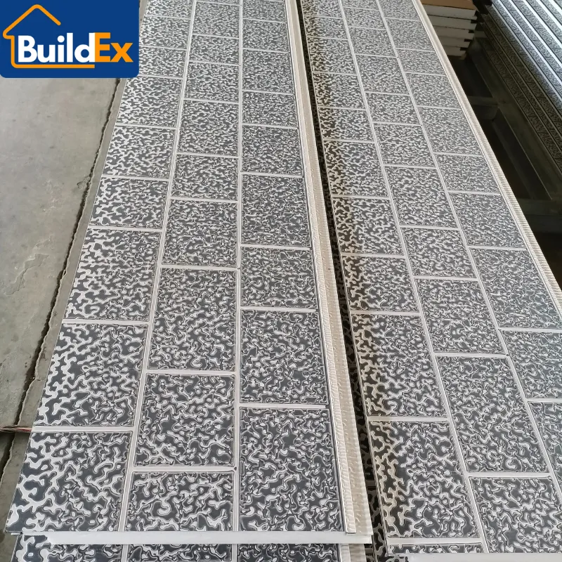 Free Sample Decorative Metal Carved Wall System Polyurethane Sandwich Panels Exterior Wall Application for Villa Cold Room