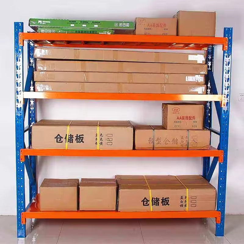 100KG Steel Light Duty Shelves Each Floor Electrostatic Adsorption Spraying Garage Shelves Stacking Racks Pallet Rack