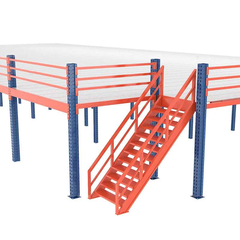 Industrial Warehouse Steel Platforms Metal Shelving Storage Racks Heavy Duty Steel Mezzanine Floor Systems Adjustable+1000 kg
