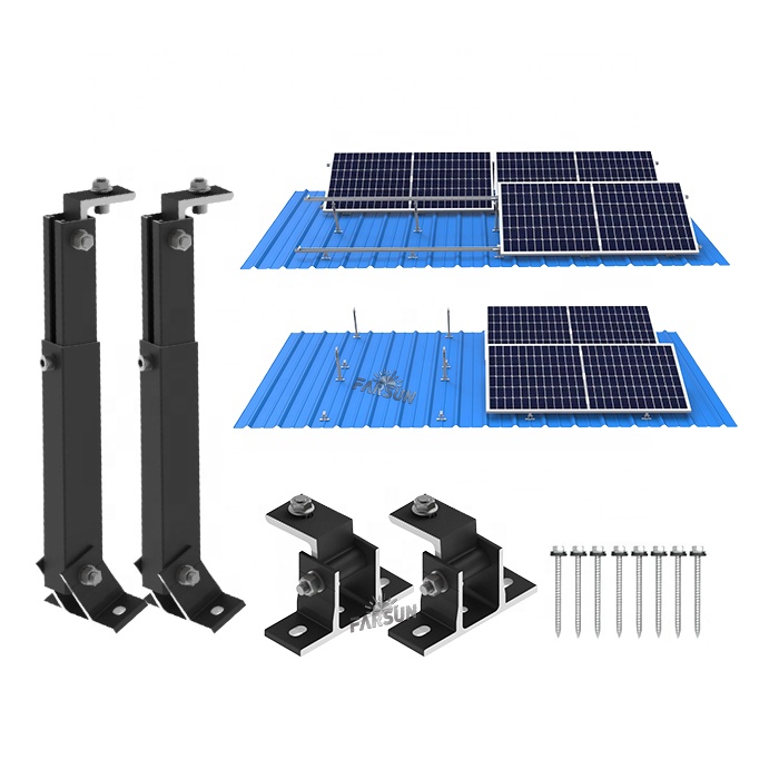 FarSun 10-60 Aluminum Panel Bracket Solar Adjustable Triangle