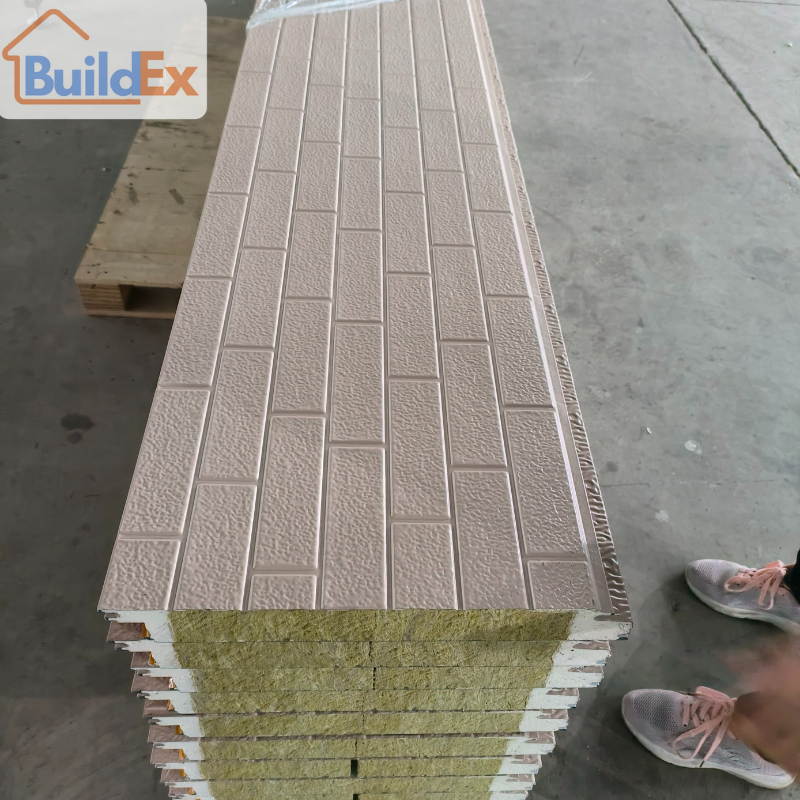 Wood Grain Texture Metal Carved Siding Board Decorative Polyurethane Wall Panel for Garden Office & Pods