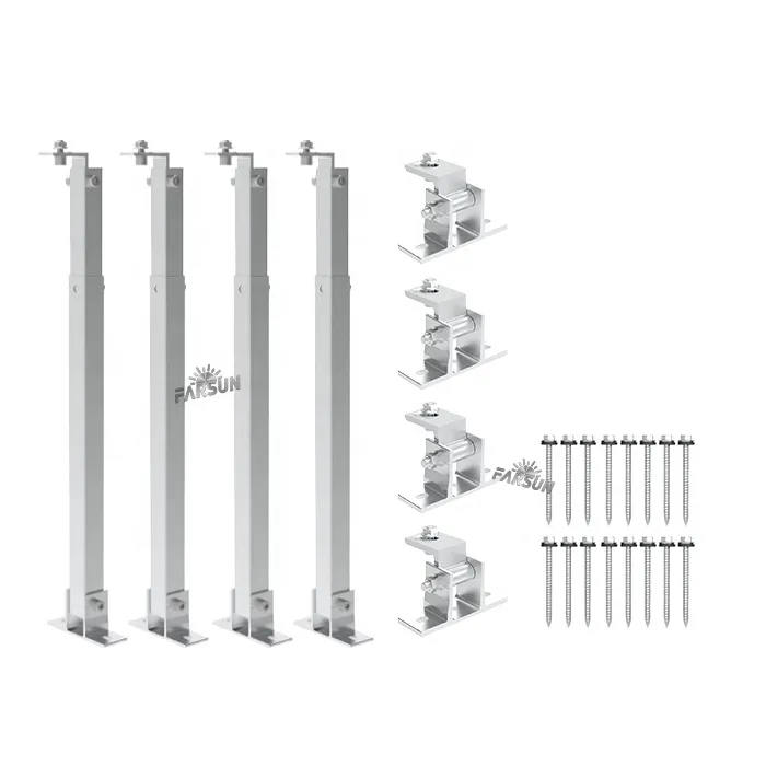 FarSun Solar Adjustable Triangle Racks for Flat Roof Flat or Pitched+Al6005-T5 & SUS304+Ground Mounting