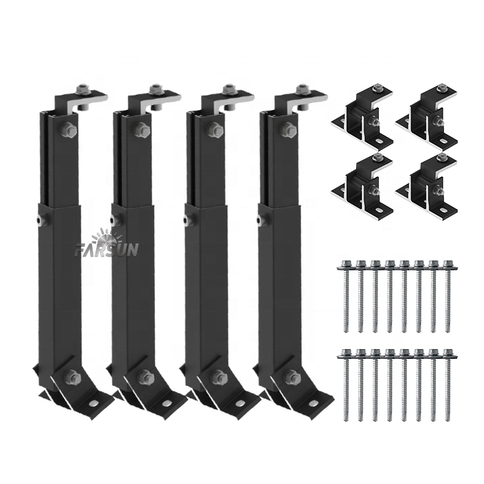 FarSun European Warehouse Rooftop PV Brackets Solar Racking Flat Roof Mounting System