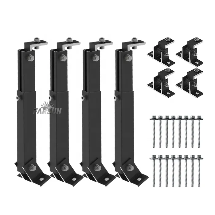FarSun European Warehouse Rooftop PV Brackets Solar Racking Flat Roof Mounting System Flat or Pitched+Al6005-T5 & SUS304+Ground Mounting
