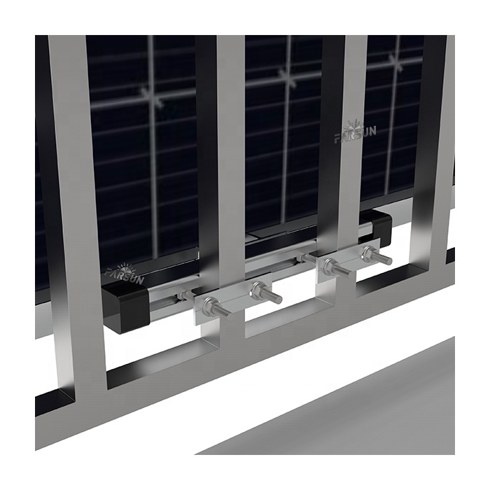 FarSun Flat Roof Solar Mounting Systems Balkon Power Plant Mount Balcony