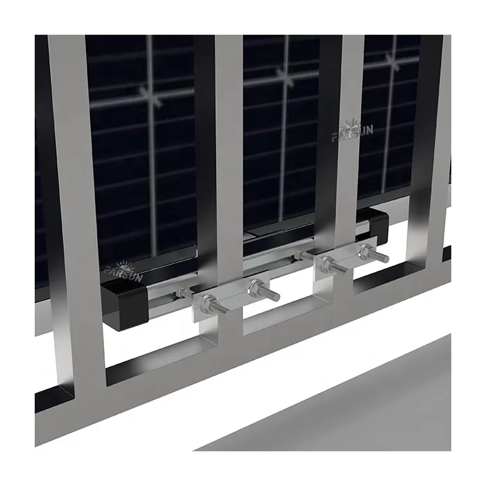 FarSun Flat Roof Solar Mounting Systems Balkon Power Plant Mount Balcony