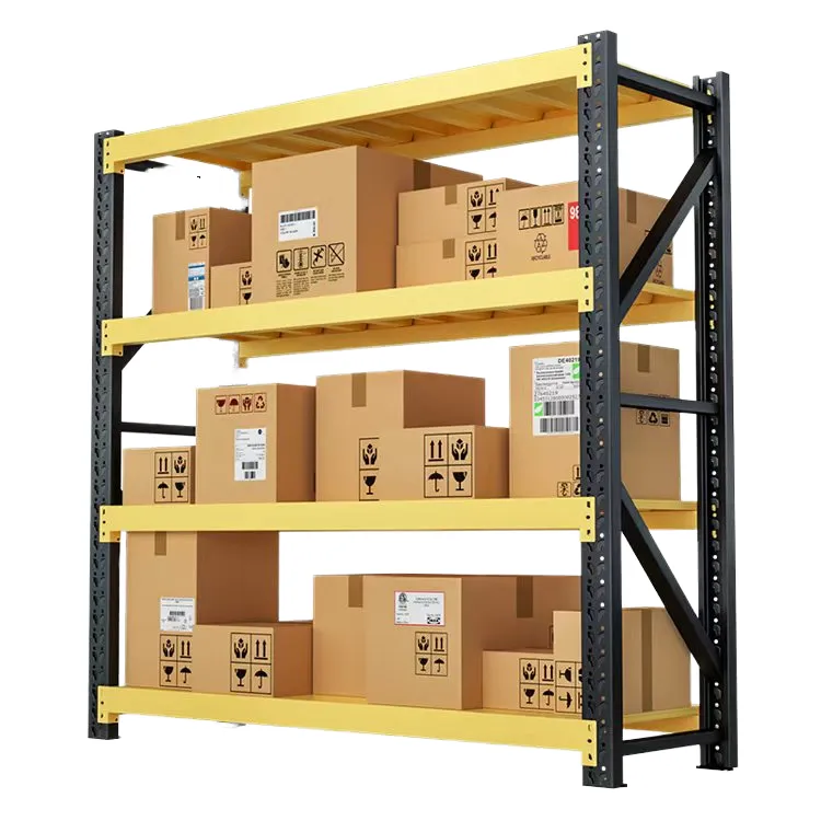 Medium Duty Steel Storage Racks Adjustable Metal Shelving for Garage and Warehouse Pallet Racking