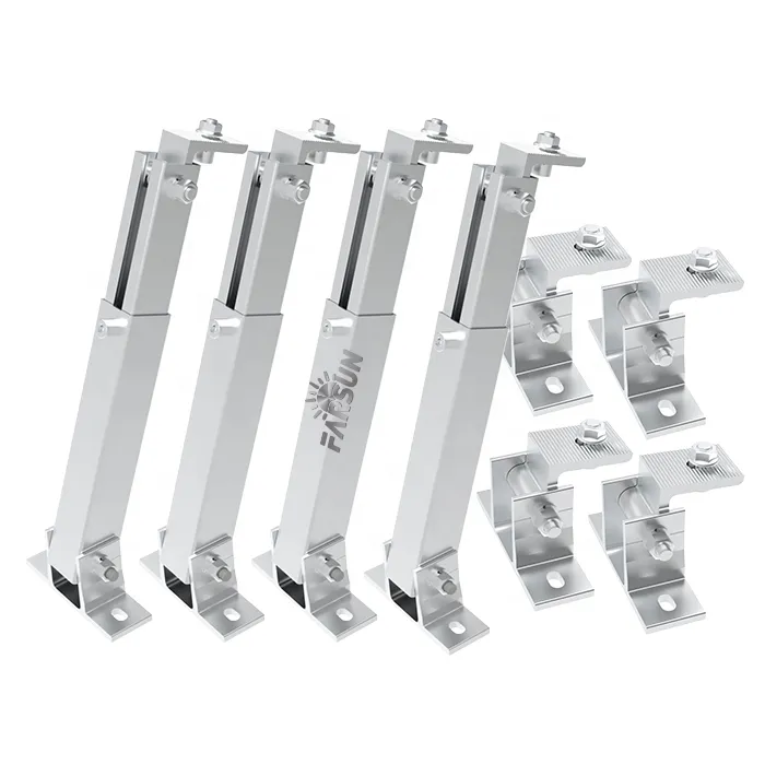FarSun New Popular Design Roof Solar Bracket Mounting System Solar Panel Mount Flat or Pitched+Al6005-T5 & SUS304+Ground Mounting