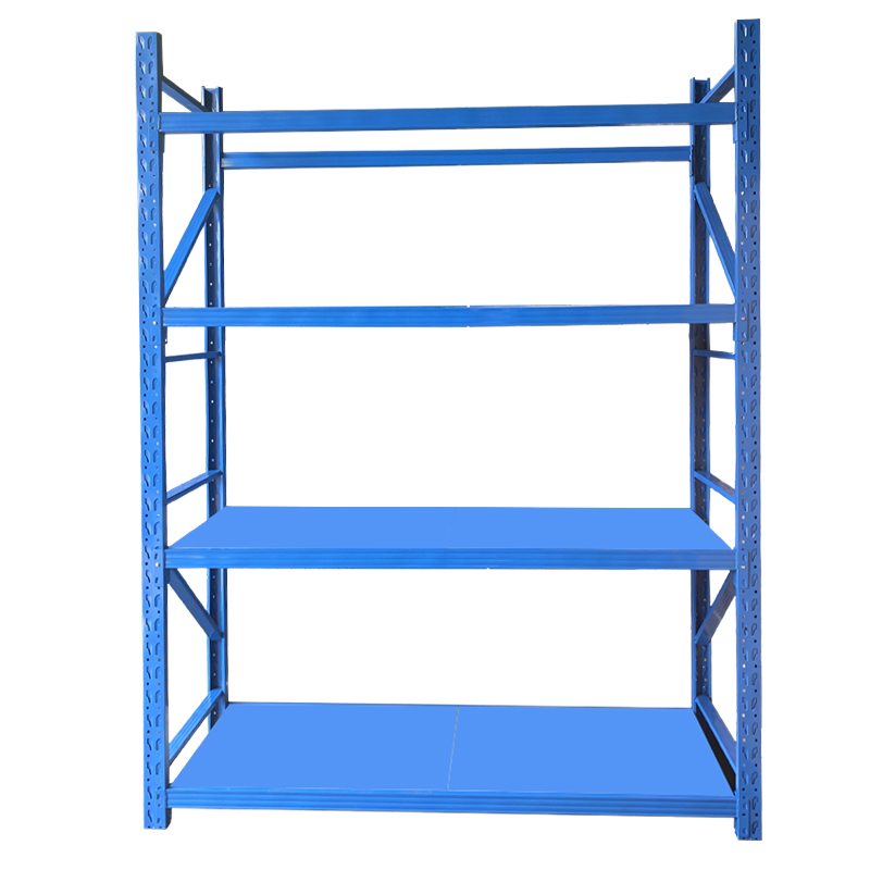 Warehouse Storage Rack System Heavy Duty Industrial Shelving for Bulk Goods and Logistics Metal Rack with Wheel