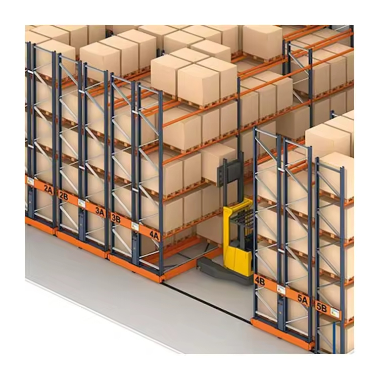 Warehouse Movable Racking System Electric Metal Sheet Vertical Mobile Storage Shelving Units Slip Archiv Shelving