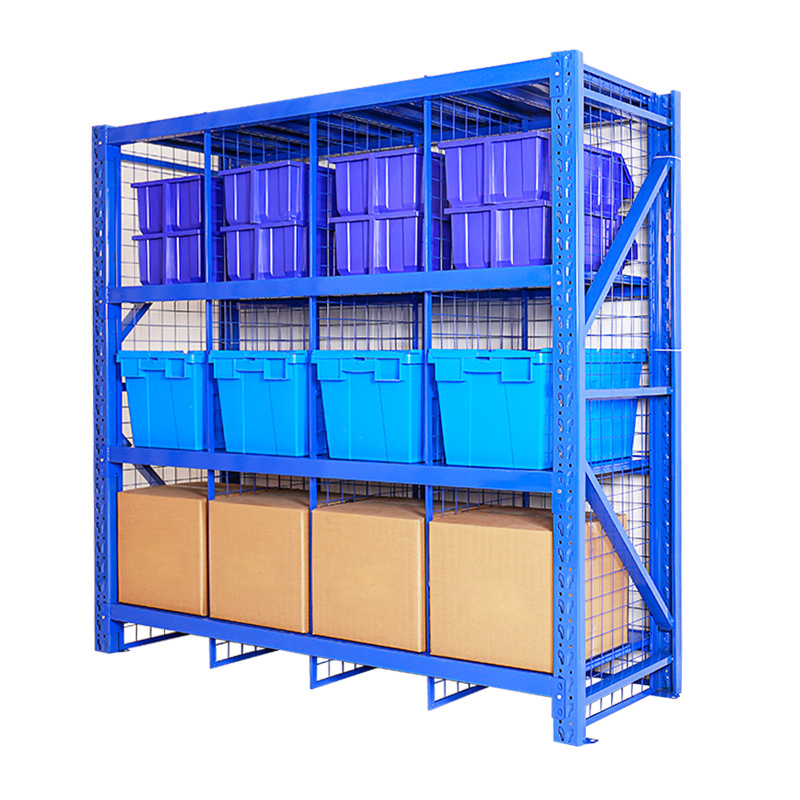 China Warehouse Shelving Manufacturer Storage Clothing Mesh Display Racks Mesh Storage Shelves Removable