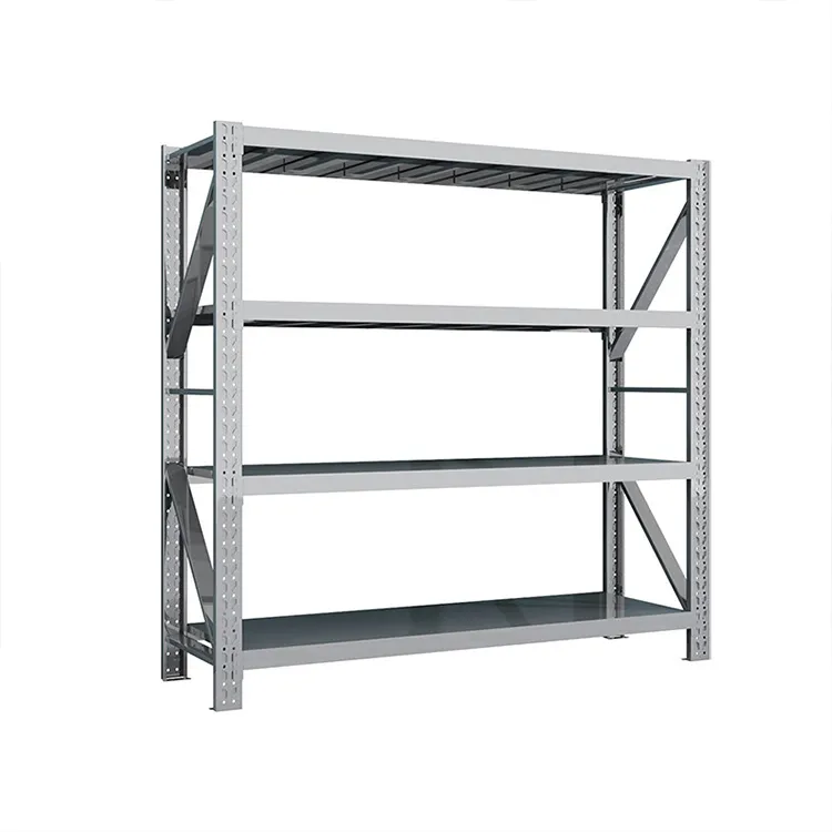 New Customizable Double-sided Fence Warehouse Rack Storage Shelf Basement Multi-layer Floor Warehouse Storage Large Shelves 2000*400*2000*4layer