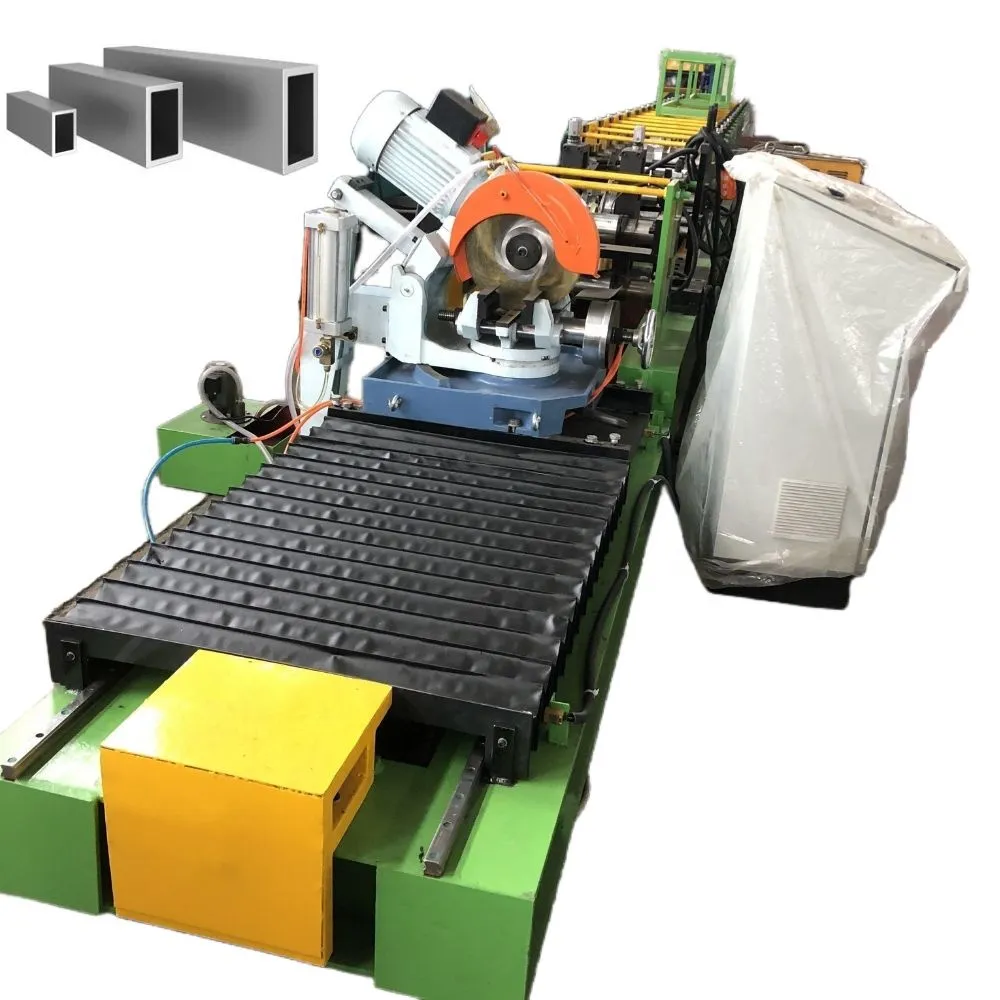 CE Certificated Galvanized Steel Construction Material Laser Welding Box Beam/ Square Tube/ Rectangle Tube Roll Forming Machine