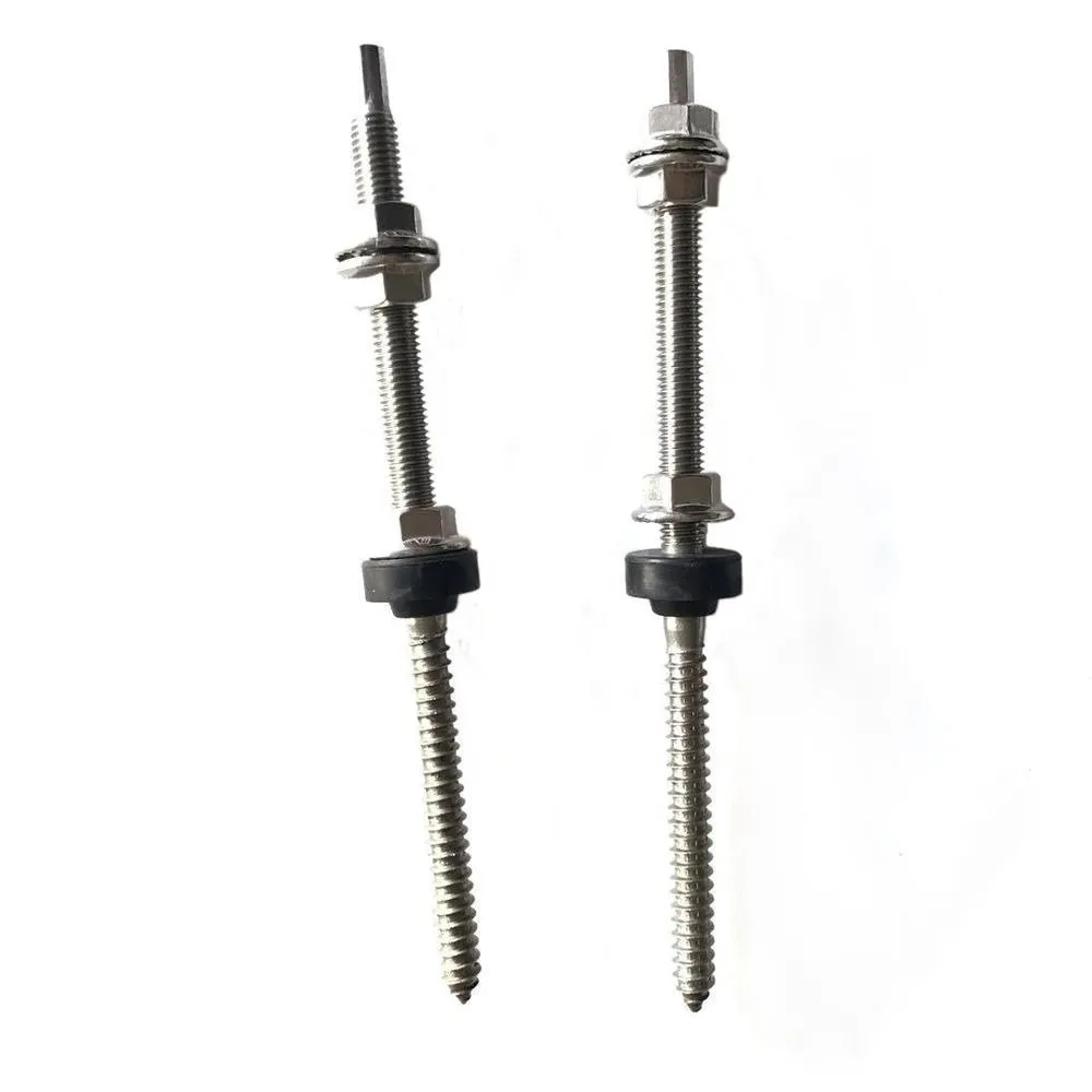 HQ Mount Solar Panel PV Roof Fixing Stainless Steel Screw Hanger Bolts M10 X 200MM