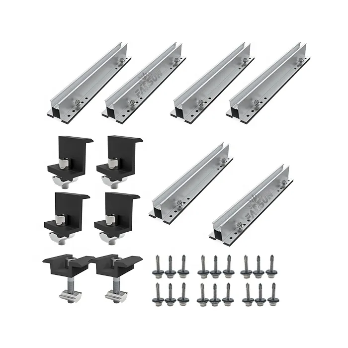 FarSun Solar Panel Mount Roof Solar Mounting System Aluminum Solar Rail