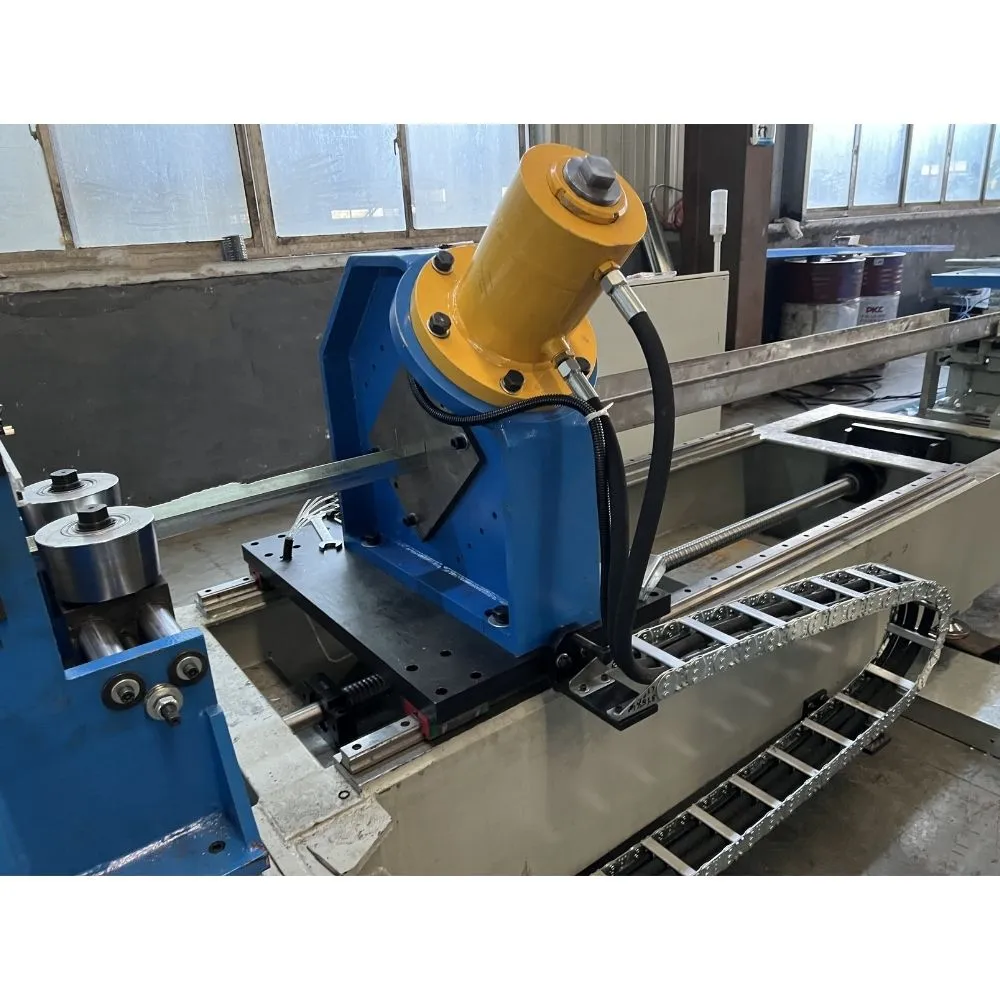 Multiple Sizes 80mm-160mm Adjustable C Channel Automatical Joint Upright Racking Box Beam Roll Forming Machine
