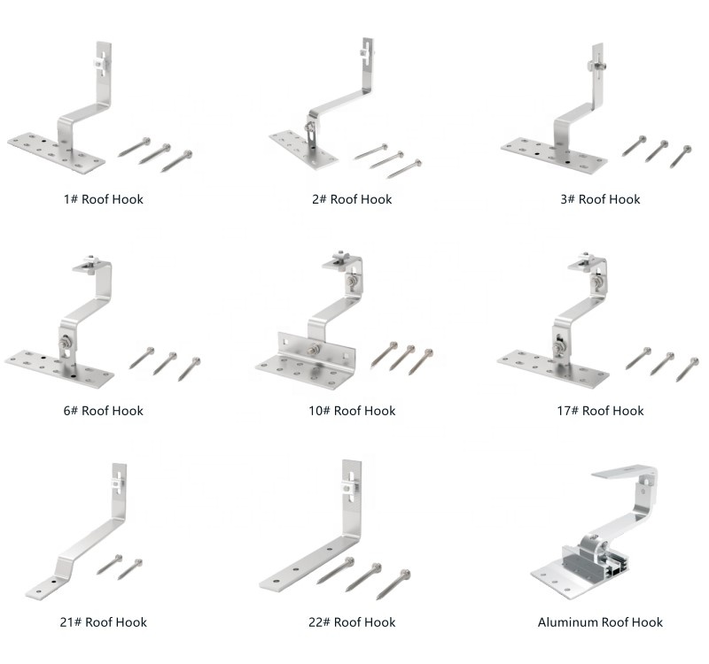 FarSun Brackets Hook Rooftop Tiles Hook Solar Roof Hook System