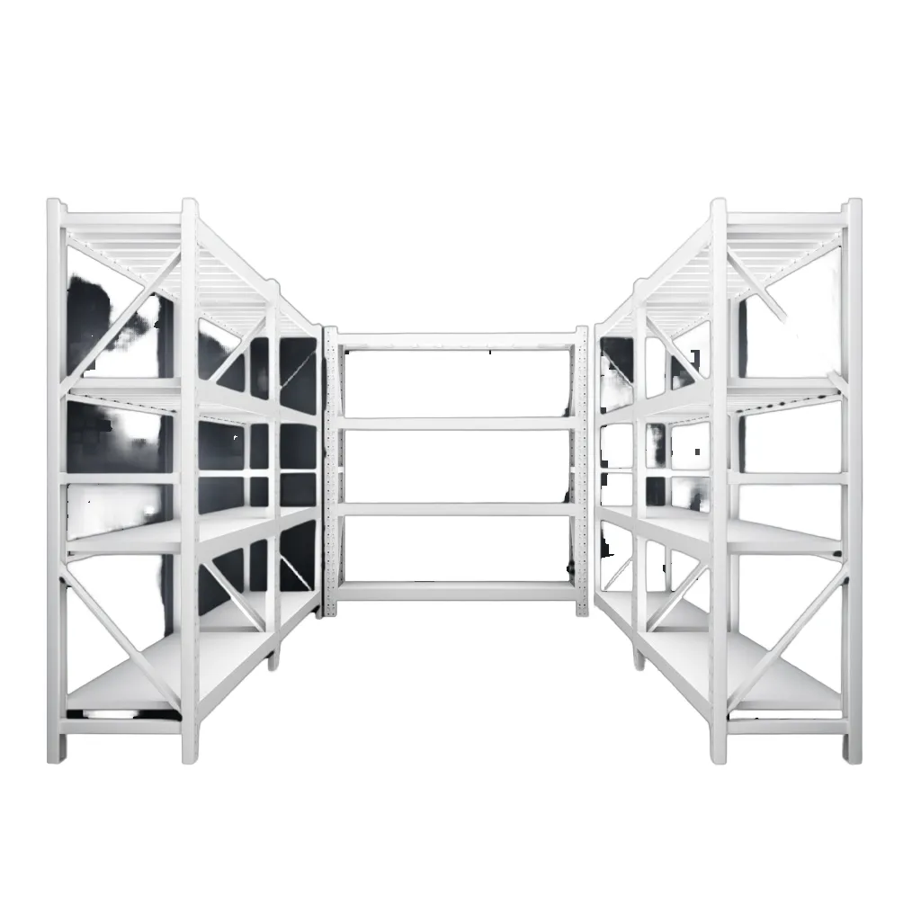 Factory Steel Storage Shelving Light Duty 100kg/Tier Load Capacity Display Unit Powder-Coated Shelving for Warehouse Use Add layer+1200mm+100kg