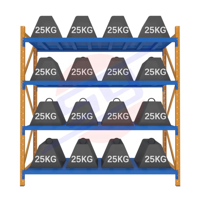 Industrial Shelving Metal Boltless Storage Rack System 4 Tiers Adjustable Light Duty Storage Racks for Warehouse Wholesale