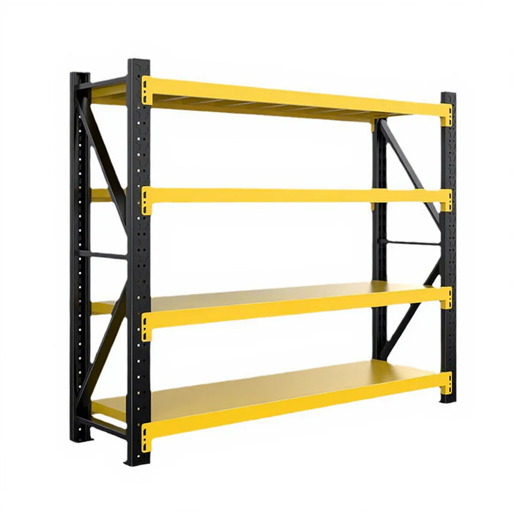 4 Tier Shelving Adjustable Light Weight Shelving Steel Storage Stacking Racks Anti-corrosive Shelving Racks Add layer+1200mm+100kg