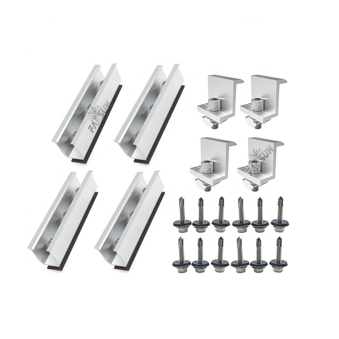 FarSun Solar Panel Mounting Structure Aluminum Short Rail